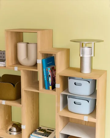 Stacked 2.0 kast open - groot - eiken - Muuto