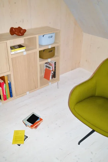 Stacked 2.0 kast open - groot - eiken - Muuto