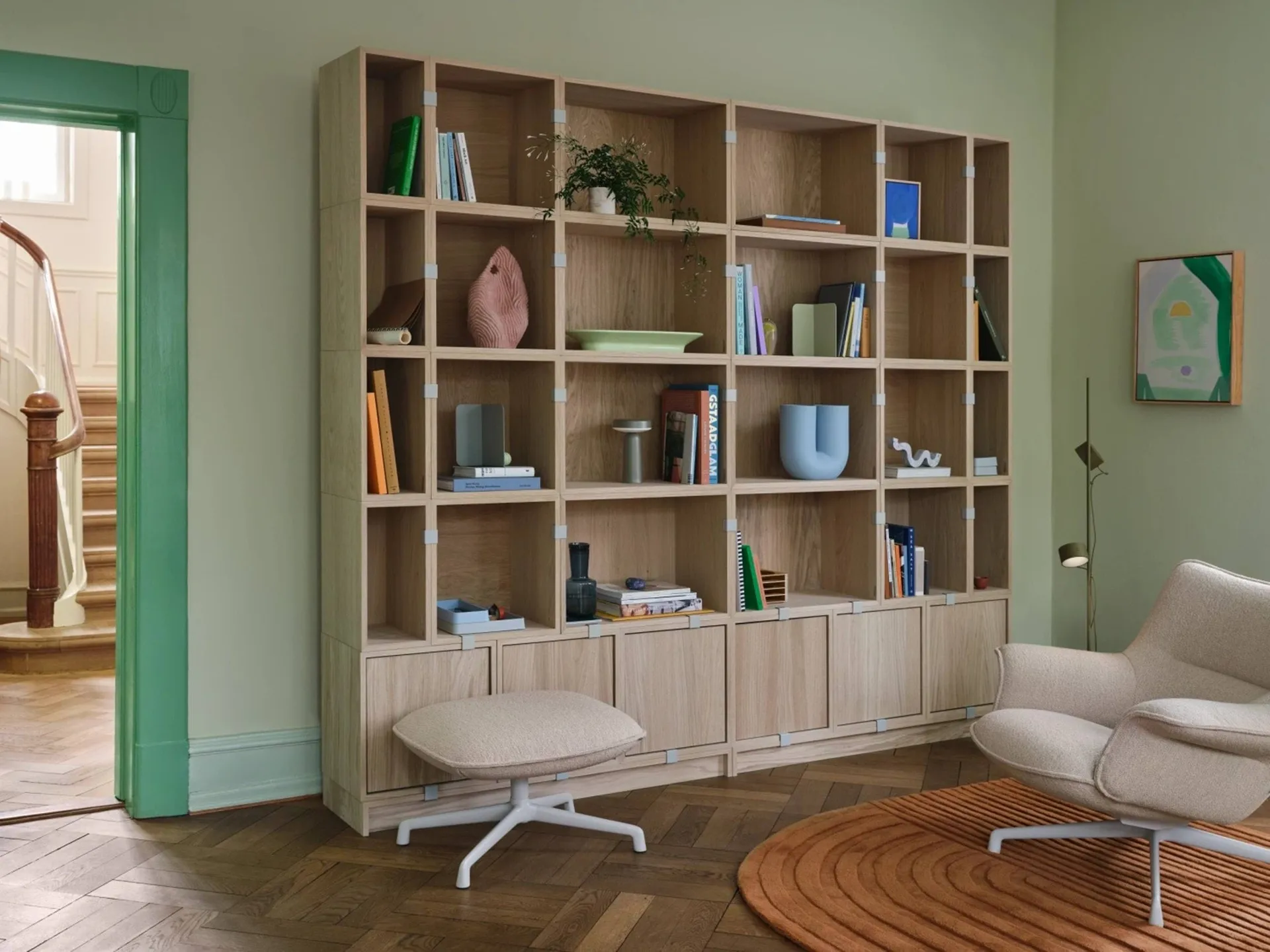 Stacked 2.0 kast open - klein, eiken Muuto