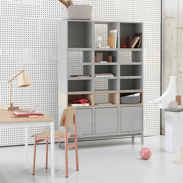 Stacked 2.0 kast open - middel - lichtgrijs - Muuto