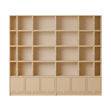 Stacked opbergsysteem boekenkast configuratie 1 - Oak - Muuto