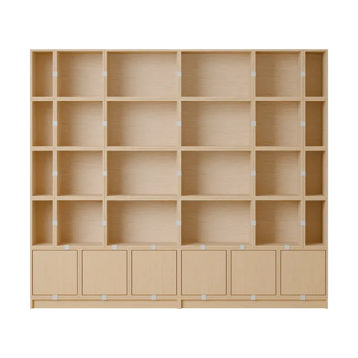 Stacked opbergsysteem boekenkast configuratie 1 - Oak - Muuto