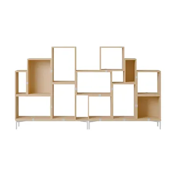 Stacked opbergsysteem boekenkast configuratie 3 - Eikenhout - Muuto