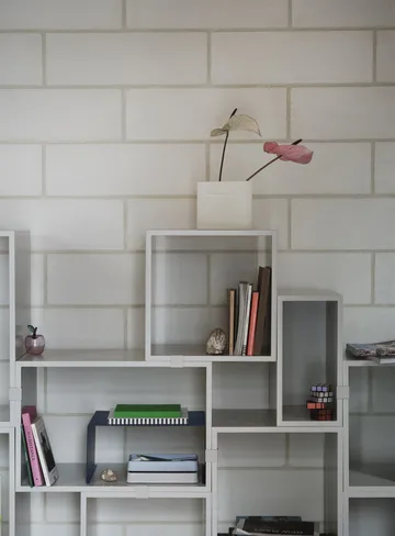 Stacked opbergsysteem boekenkast configuratie 3 - Wit - Muuto