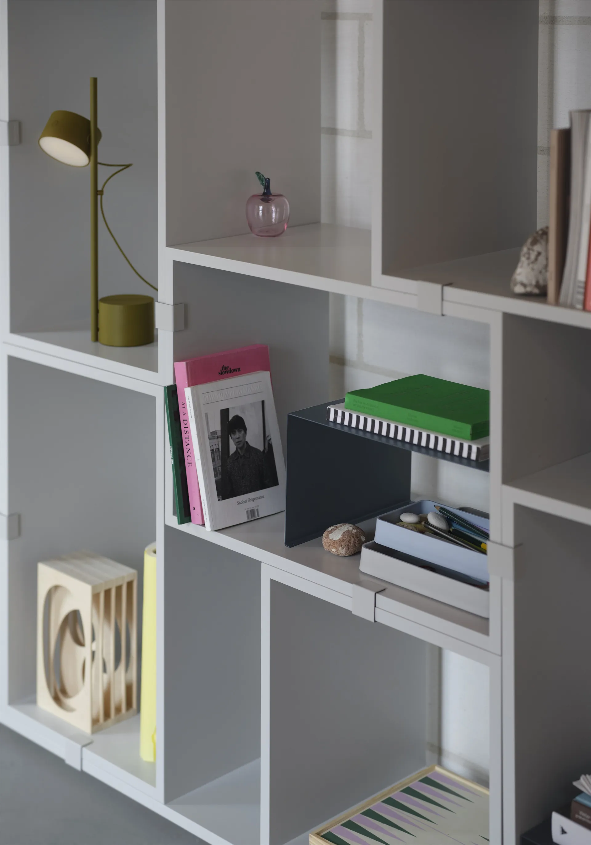 Stacked opbergsysteem boekenkast configuratie 3, Wit Muuto