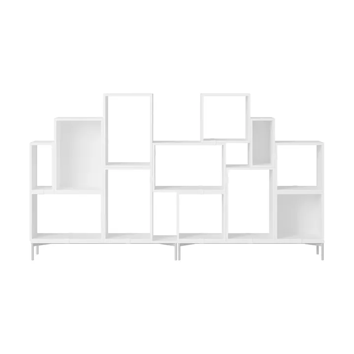 Stacked opbergsysteem boekenkast configuratie 3 - Wit - Muuto