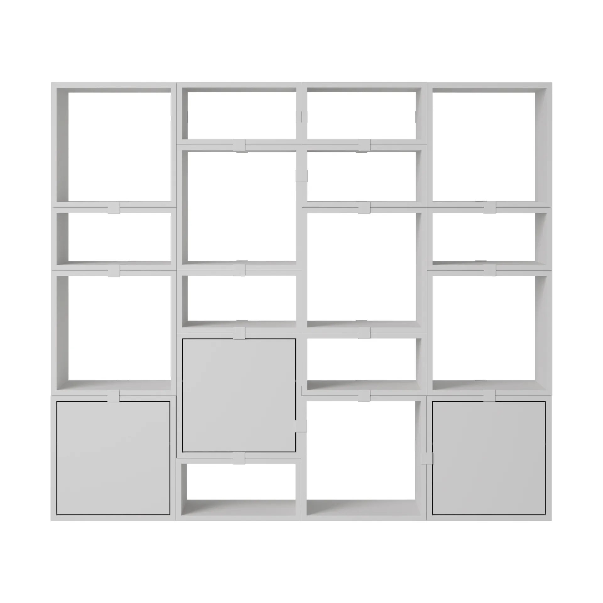 Stacked opbergsysteem boekenkast configuratie 4, Grijs Muuto