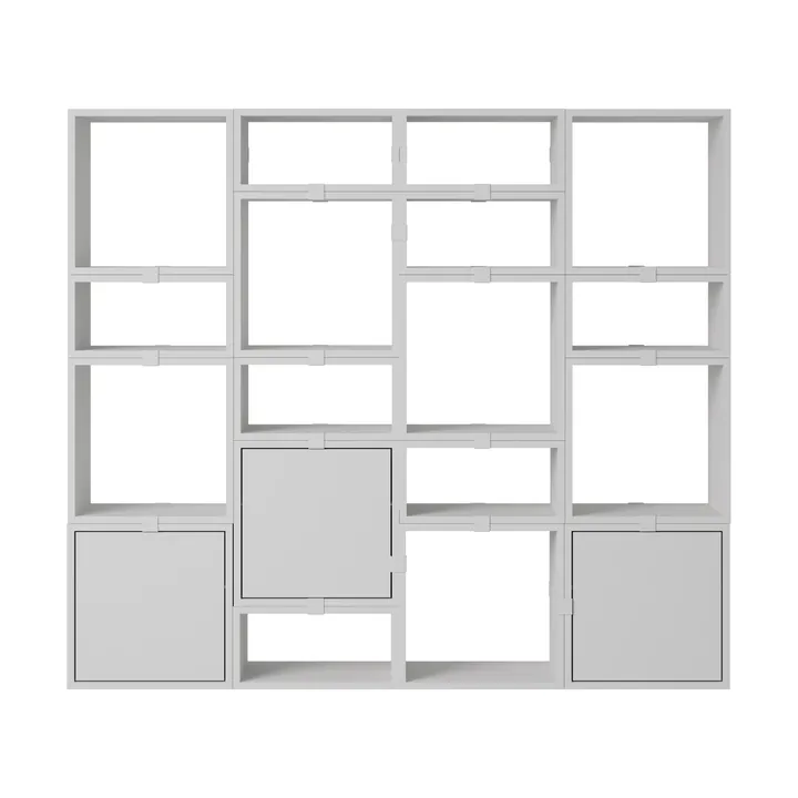 Stacked opbergsysteem boekenkast configuratie 4 - Grijs - Muuto