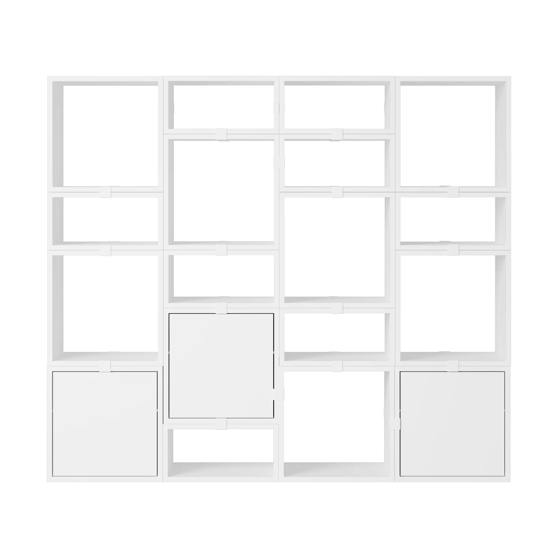 Stacked opbergsysteem boekenkast configuratie 4, Wit Muuto