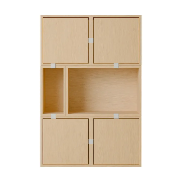 Stacked opbergsysteem dressoir configuratie 4 - Eikenhout - Muuto