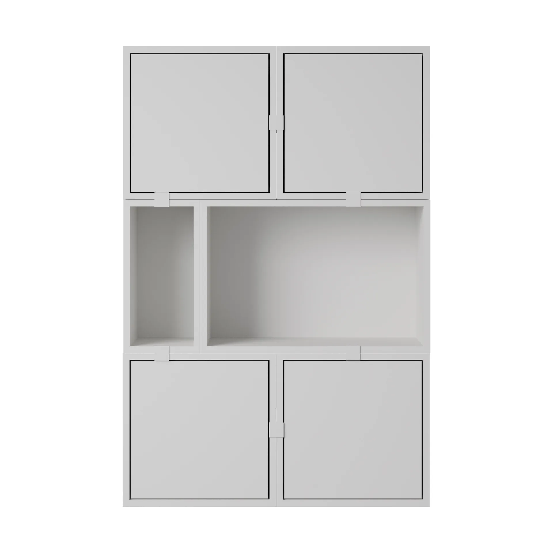 Stacked opbergsysteem dressoir configuratie 4, Grijs Muuto