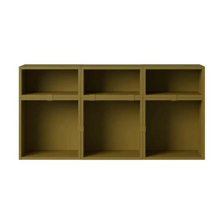 Stacked opbergsysteem dressoir configuratie 5 - Bruin groen - Muuto