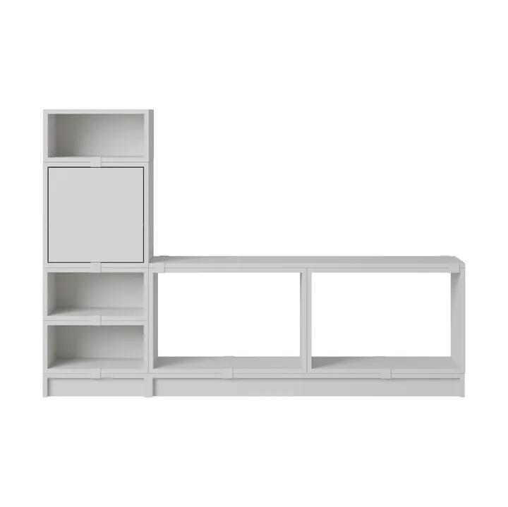 Stacked opbergsysteem hal configuratie 1 - Grijs - Muuto