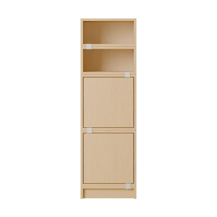 Stacked opbergsysteem kantoor configuratie 4 - Eikenhout - Muuto