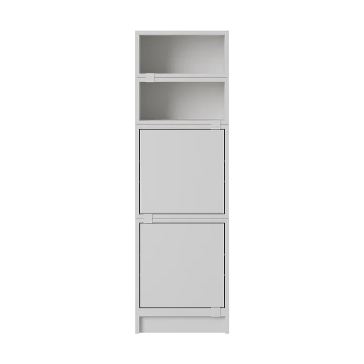 Stacked opbergsysteem kantoor configuratie 4 - Grijs - Muuto
