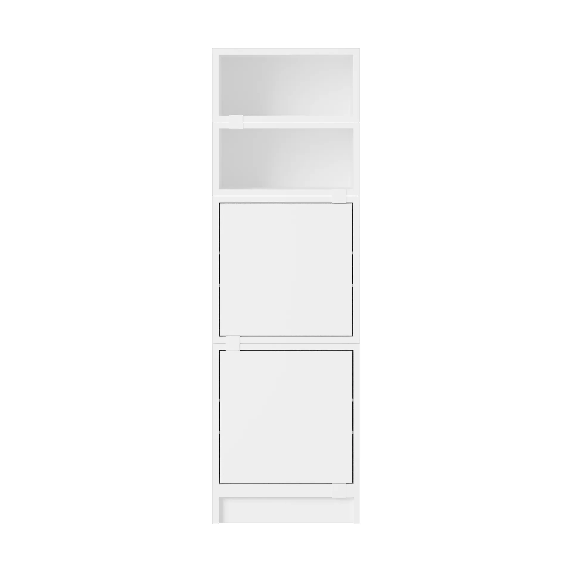 Stacked opbergsysteem kantoor configuratie 4, Wit Muuto