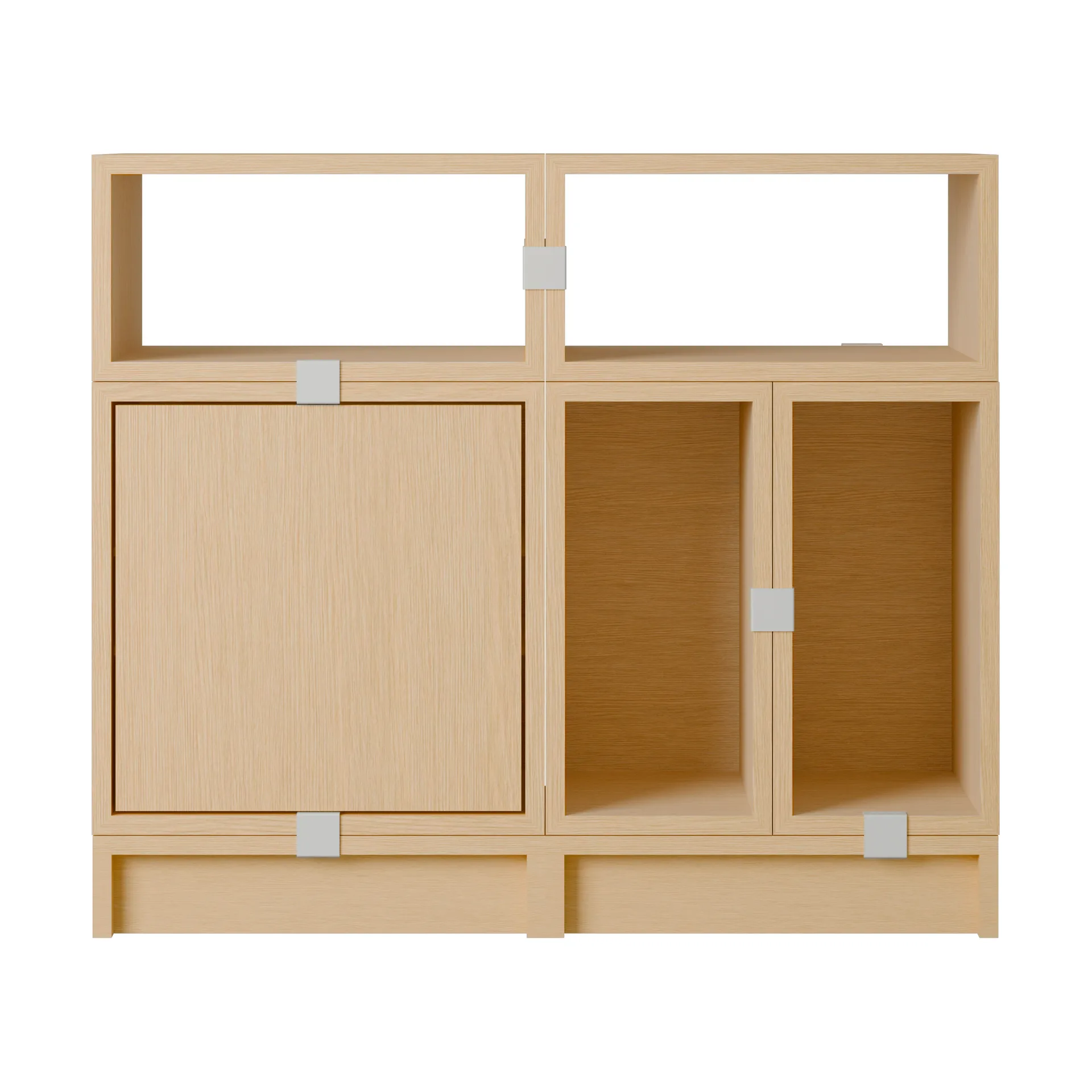 Stacked opbergsysteem kantoor configuratie 5, Eikenhout Muuto