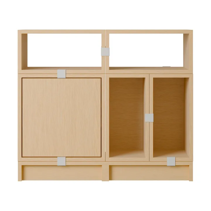 Stacked opbergsysteem kantoor configuratie 5 - Eikenhout - Muuto