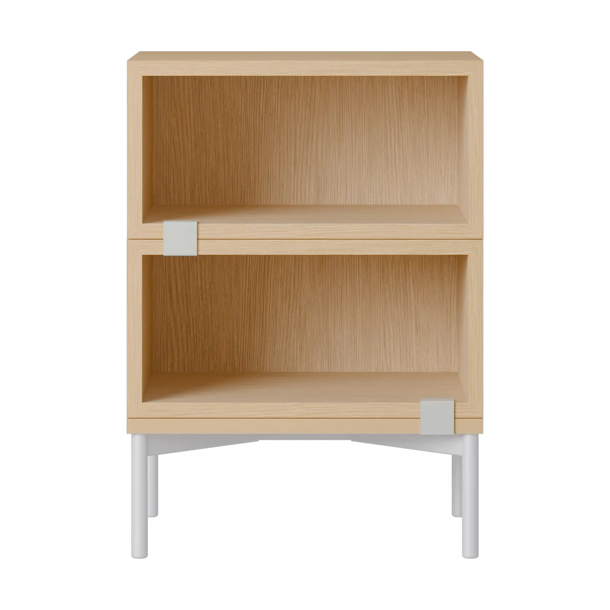 Muuto Stacked opbergsysteem nachtkastje configuratie 1 Eikenhout