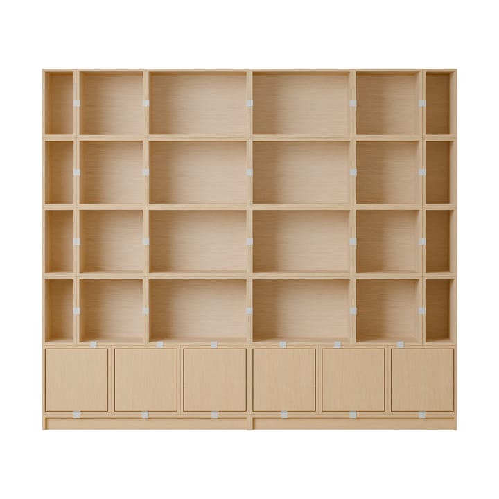 Stacked opslagsysteem Bookcase Configuration 1 - Oak - Muuto