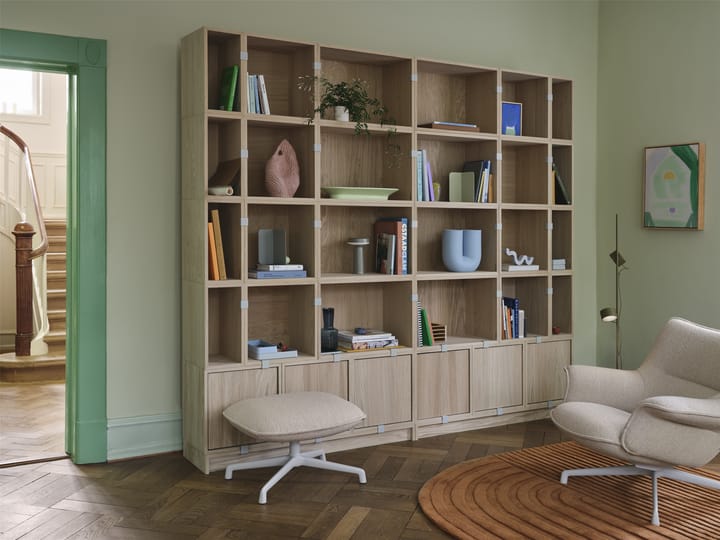 Stacked opslagsysteem Bookcase Configuration 1, Oak Muuto