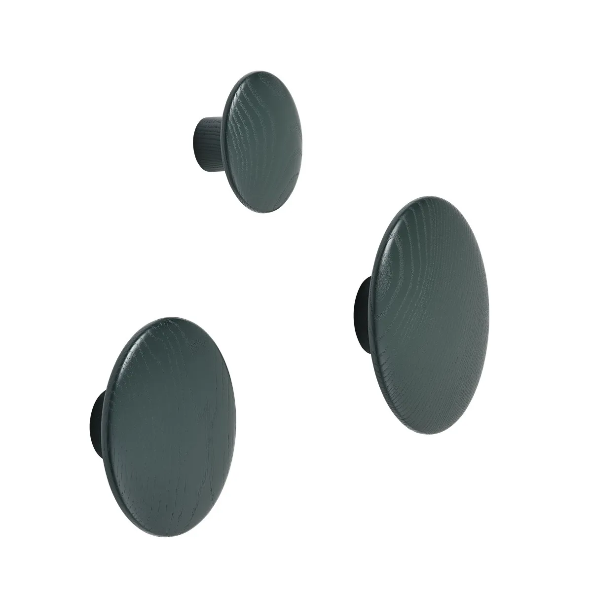 The Dots kledinghaak dark green, Medium Muuto