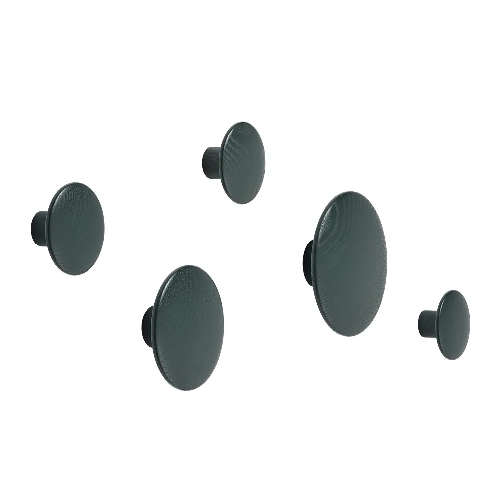 The Dots kledinghaak dark green, XS Muuto