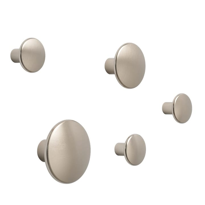 The Dots kledinghaak metaal 3,9 cm, Taupe Muuto