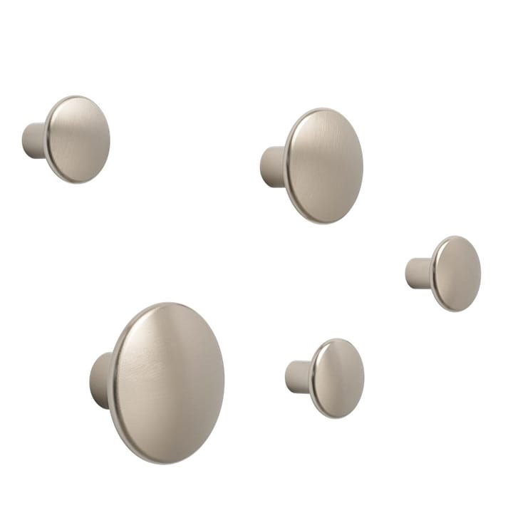 The Dots kledinghaak metaal 5 cm, Taupe Muuto