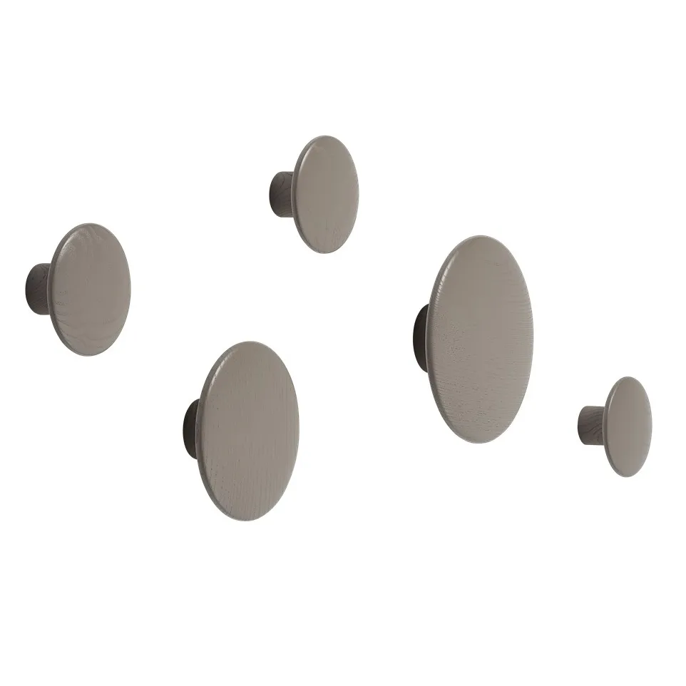 The Dots kledinghaak taupe, XS Muuto