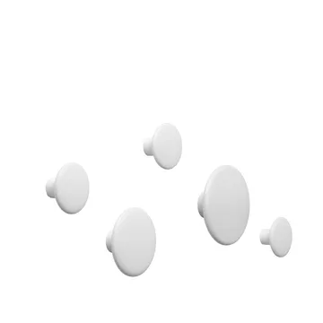 The Dots wandhaken 5-pack - Crème wit - Muuto