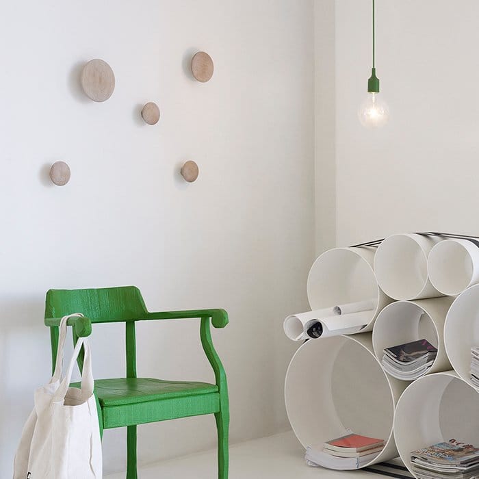 The Dots wandhaken 5-pack, eikenhout Muuto