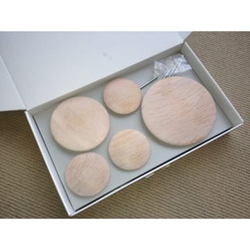 The Dots wandhaken 5-pack - eikenhout - Muuto