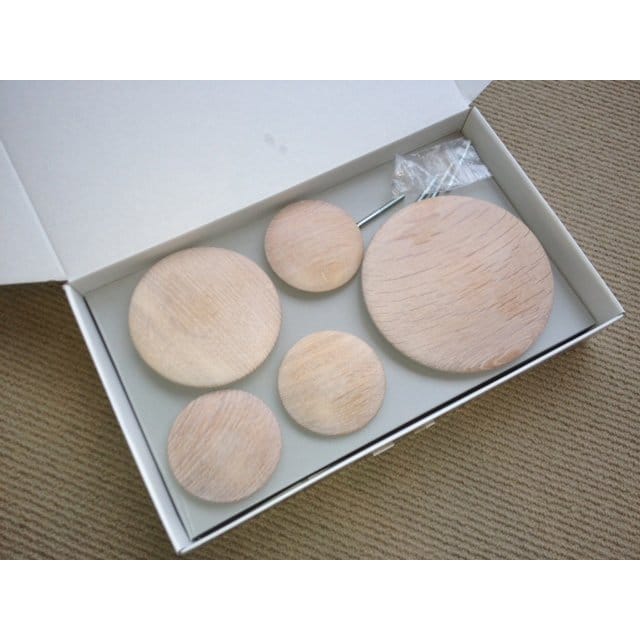 The Dots wandhaken 5-pack, eikenhout Muuto