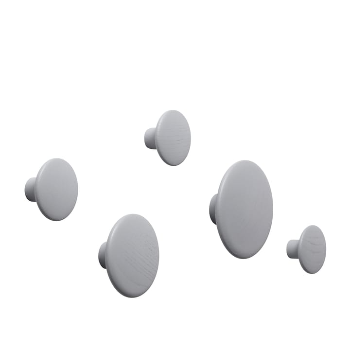 The Dots wandhaken 5-pack - grijs - Muuto