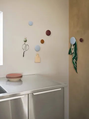 The Dots wandhaken 5-pack - zwart gebeitst essenhout - Muuto