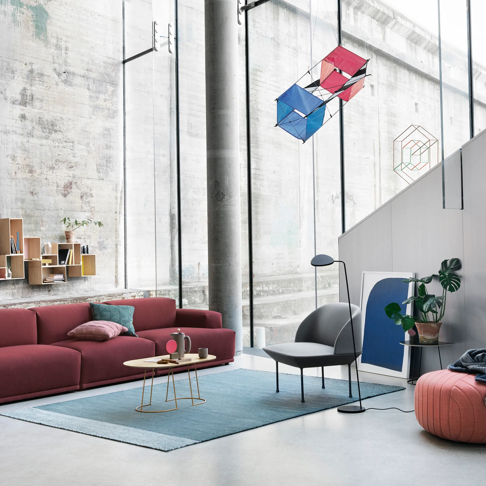 Tile kussen 45x45 cm, groen Muuto