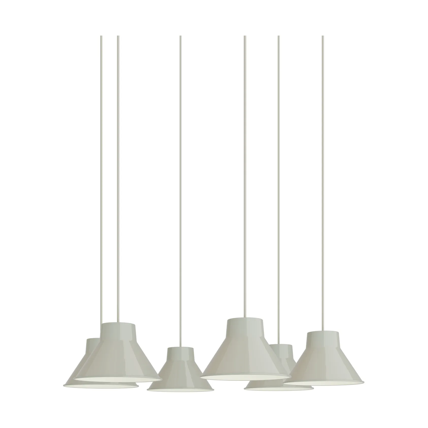 Top Pendant Cluster 6 hanglamp, Grijs, Ø21 cm Muuto
