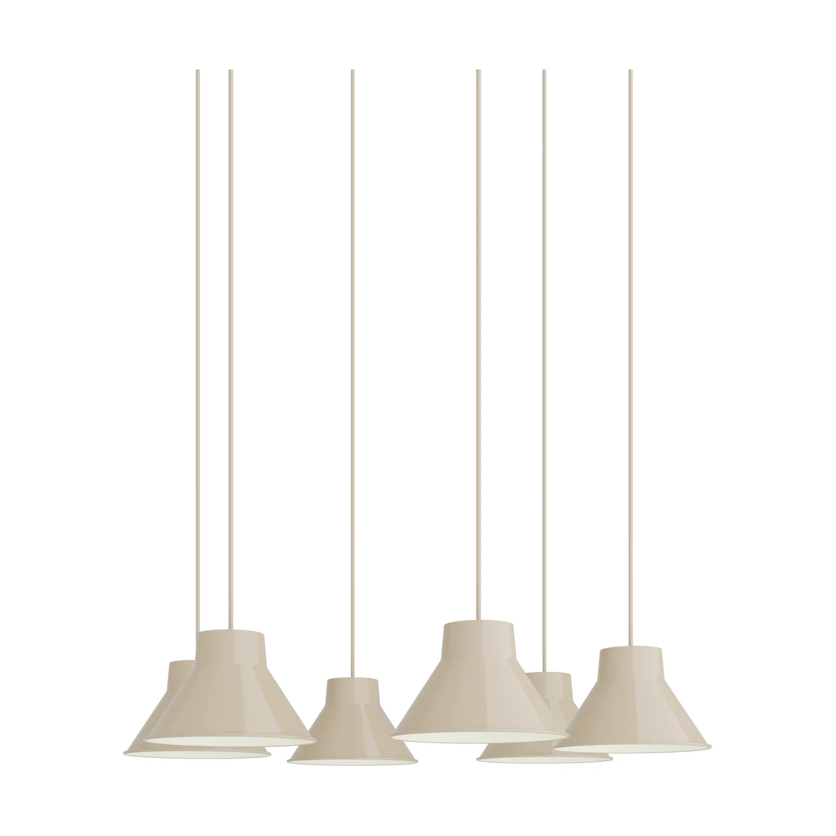 Top Pendant Cluster 6 hanglamp, Zand, Ø21 cm Muuto