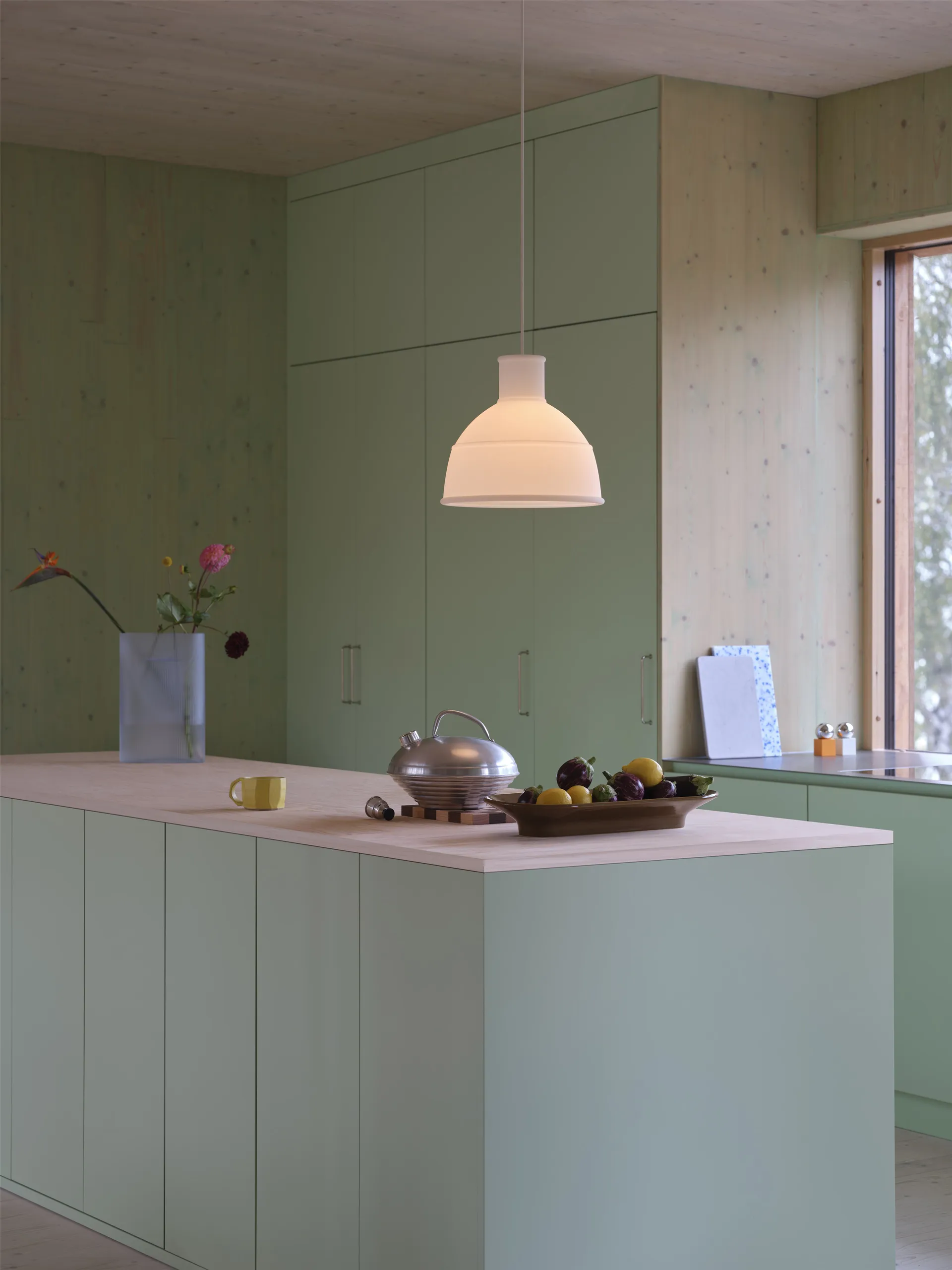 Unfold hanglamp, Translucent white Muuto