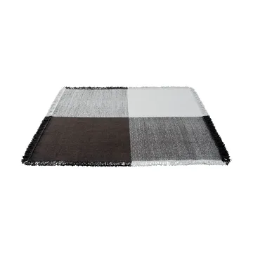 Verso vloerkleed van wol - Cool grey-donkerbruin, 258x258 cm - Muuto