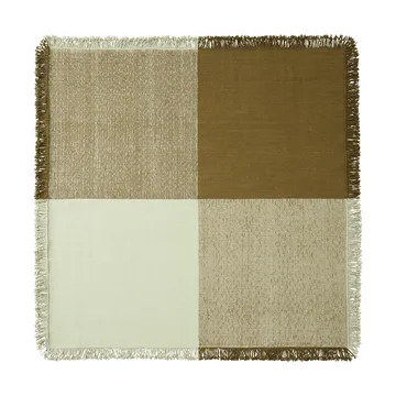 Verso vloerkleed van wol - Pale green-warm brown, 258x258 cm - Muuto