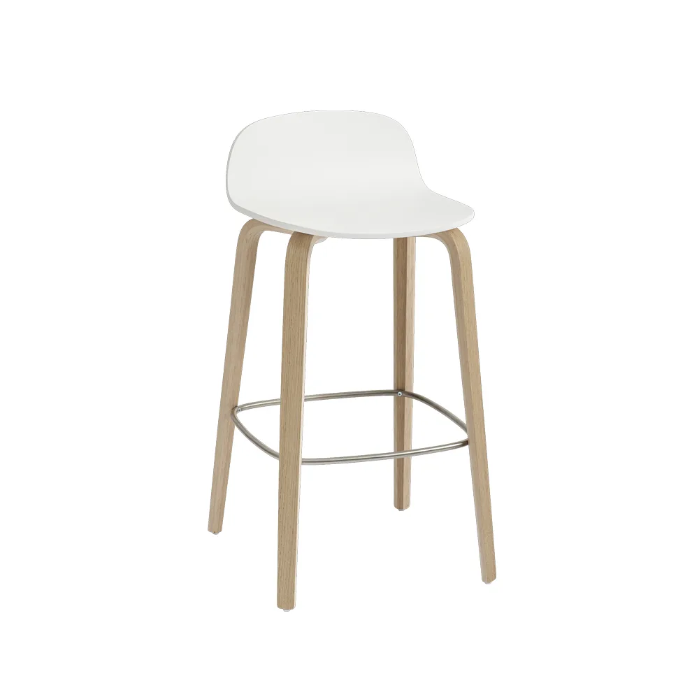 Visu barkruk 65 cm, White-Oak Muuto