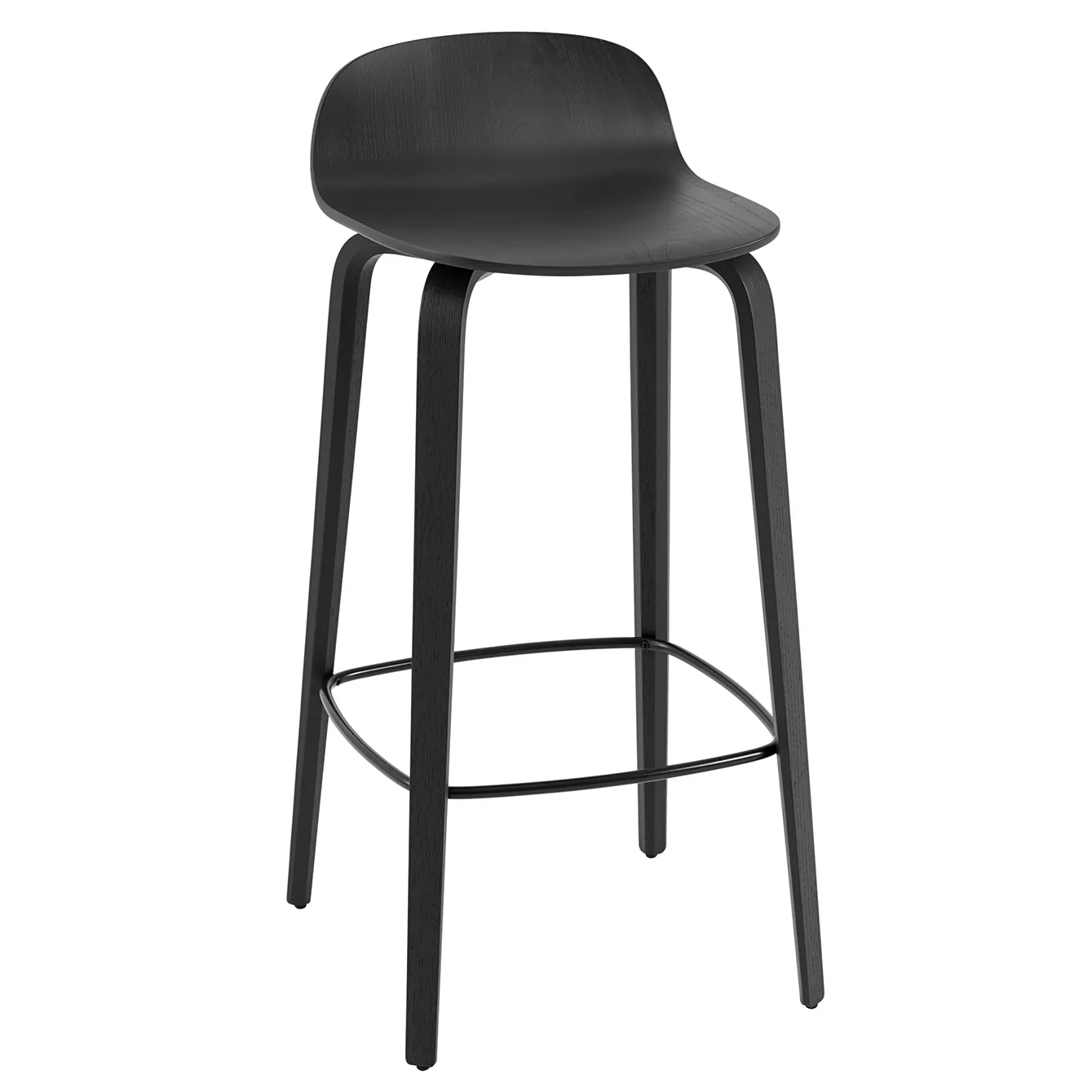 Visu barkruk 75 cm, Black-Black Muuto