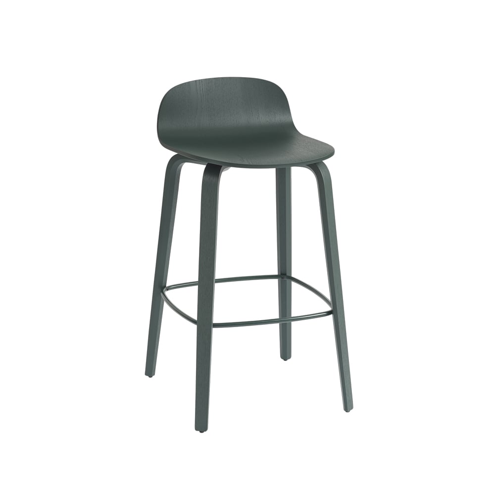 Muuto Visu barkruk Dark green-Dark green