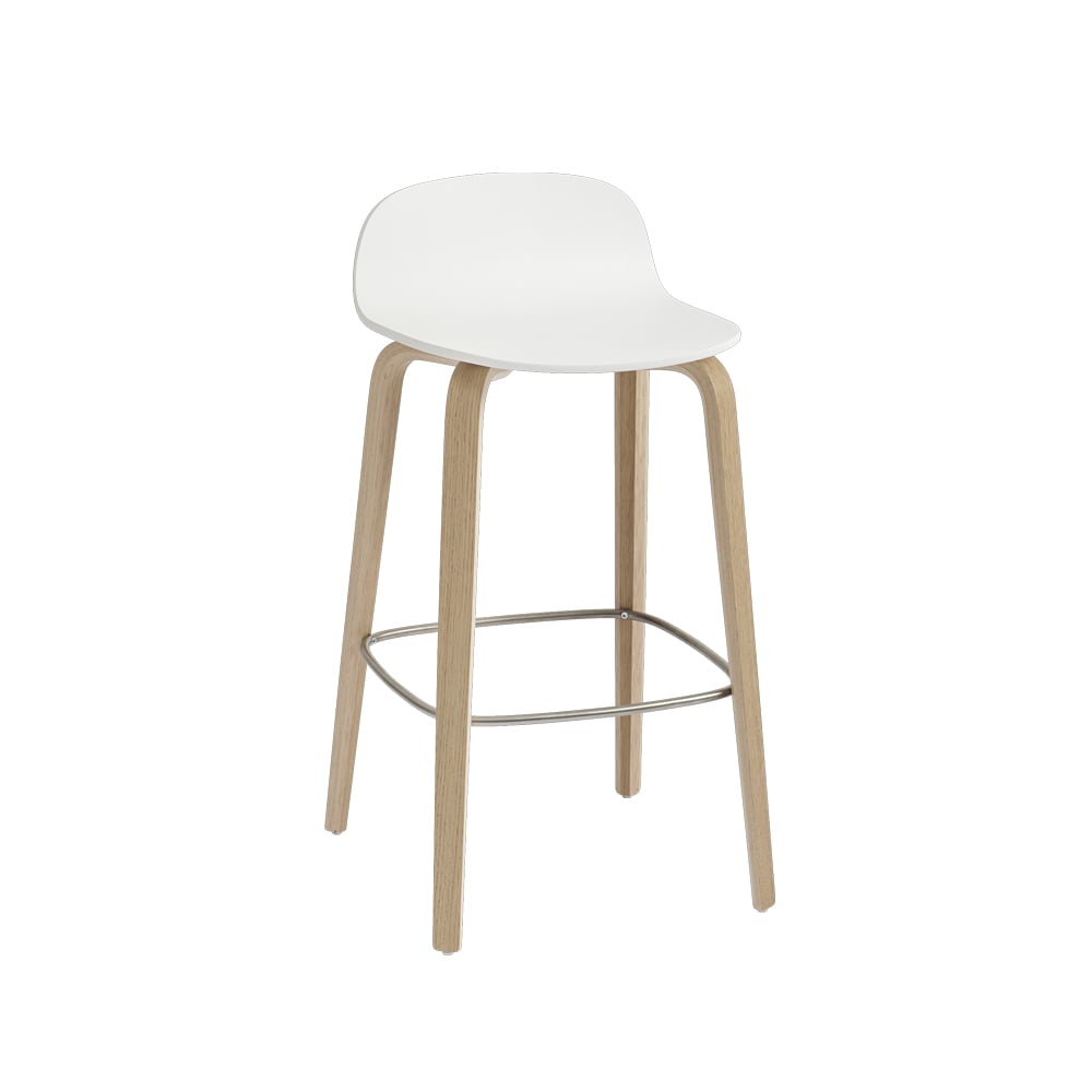 Muuto Visu barkruk White-Oak | Scandinavisch Interieur | Barstoelen | Wit