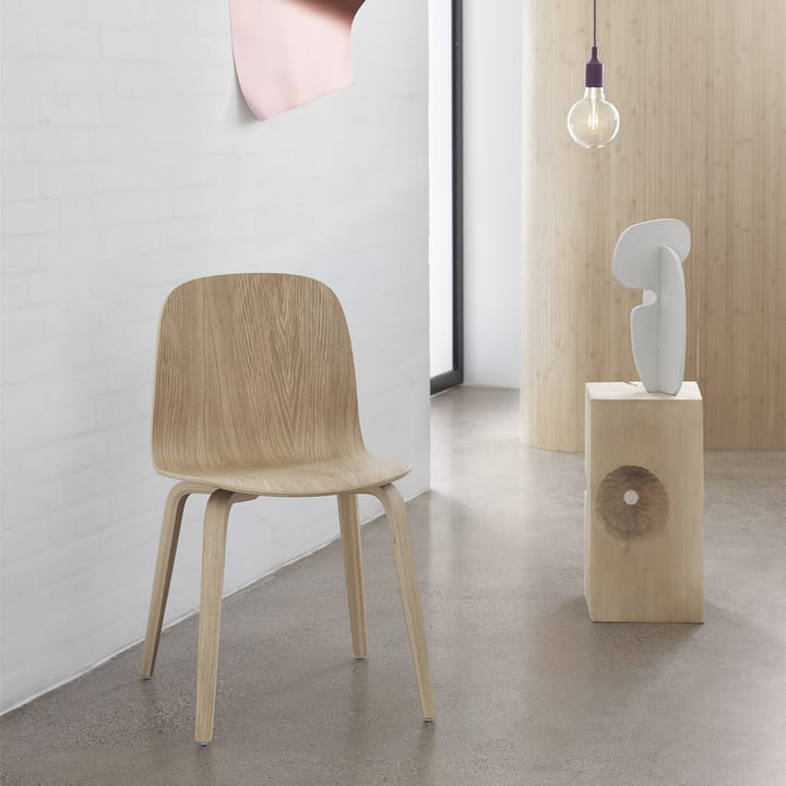 Visu Chair stoel houten onderstel, eikenhout Muuto