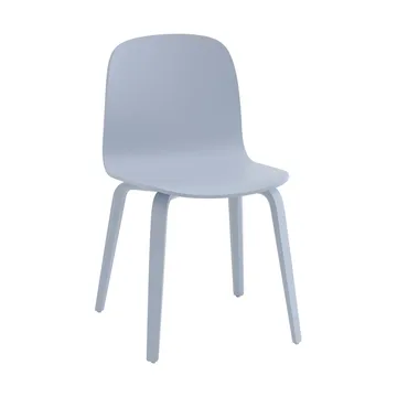 Visu Chair stoel houten onderstel - Light blue - Muuto