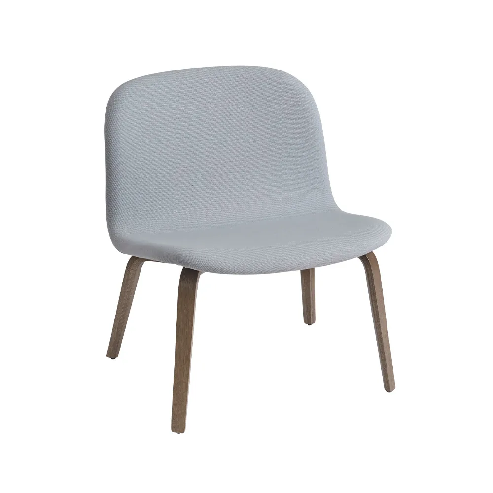 Visu loungefauteuil bekleed stoel, Steelcut 120-Brown stained oak Muuto