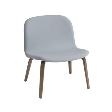 Visu loungefauteuil bekleed stoel - Steelcut 120-Brown stained oak - Muuto